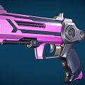 Pink And Black Electronic Device With Modern Design And Ergonomic Grip