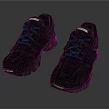 Adidas Black Athletic Shoes With Textured Upper And Lace Up Design