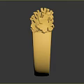 Elegant Golden Ring With Exquisite Design And Intricate Decorative Patterns