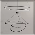 Modern chandelier 3d model