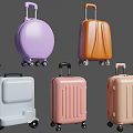 Stylish Colorful Hard Shell Travel Suitcases With Wheels In Multiple Colors
