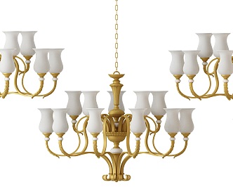 Nordic chandelier 3d model