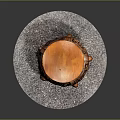 Traditional Chinese Wooden Stool With Carved Patterns And Round Top Design