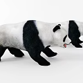 Cute Panda Plush Toys in Various Poses Standing Rolling and Lying Down