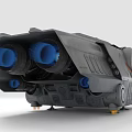 Smart Machine Featuring Blue Propellers Gray Frame Support Feet And Mechanical Details