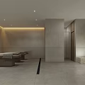 Luxurious SPA Sauna Interior Design With Wooden Benches And Relaxation Massage Beds