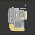 Retro Acrovision DD88 Handheld Device With Yellow Gray Design Buttons Screen And Joystick