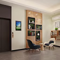 Nordic Hall Hanting Express Hotel Lobby 3d model