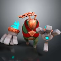 Humanoid robot science fiction robot industrial robot intelligent robot 3d model