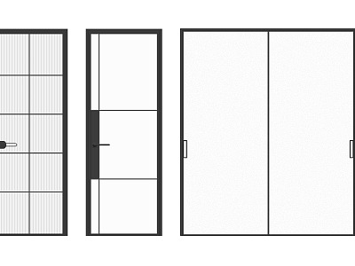 Home decoration glass door model