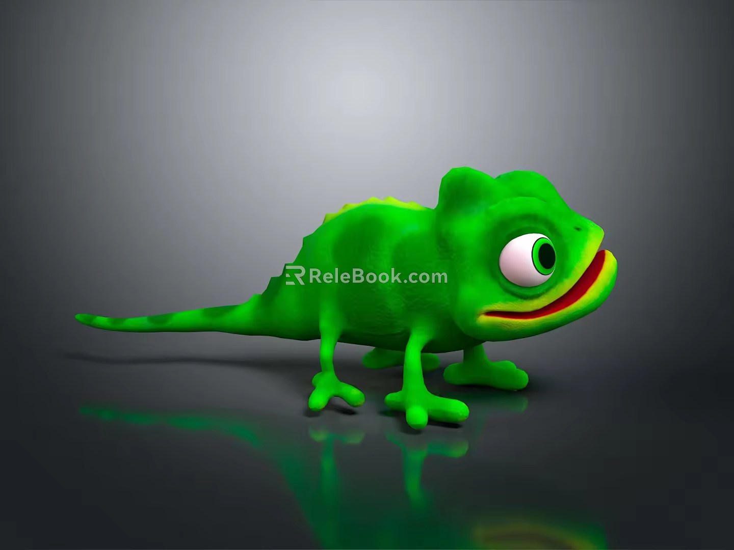 Lizard Anime Lizard Chameleon Cartoon Lizard Reptile Cold Blooded Animal Reptile Class 3d model
