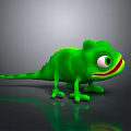 Lizard Anime Lizard Chameleon Cartoon Lizard Reptile Cold Blooded Animal Reptile Class 3d model