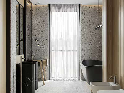 Modern bathroom performance 3d model