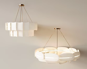 Modern Chandelier Art Deco Multi-Head Chandelier 3d model