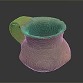 Traditional Hand Carved Clay Vessel With Textured Patterns And Handle