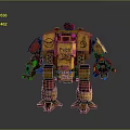 Mech Warrior Mech Soldier Machine Battlearm Mechanical Battlearm Machine Fighter Robot 3d model