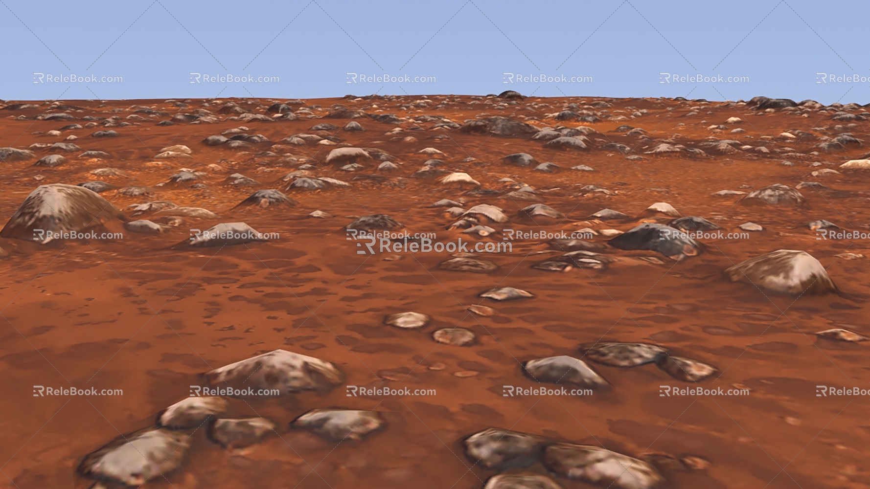 Gravel Stone Ground 3D Model 3d model