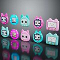 Cartoon Animal Shaped Smartwatch Devices In Various Colors Like Pink And Blue With Different Designs
