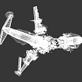 Damaged Airliner Wreckage With Broken Fuselage And Surrounding Debris