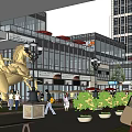 Modern Office Building Jinan Heyue Square 3d model