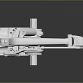 Game Movie Character With White Robotic Arm Sci Fi Mechanical Joints Design