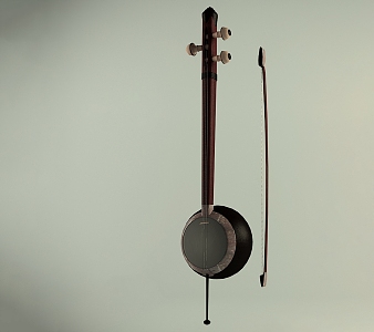 Bowed string instrument Kamancha 3d model