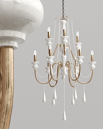 Jianou chandelier multi-head chandelier 3d model