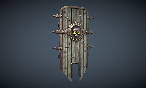 Undead Shield 3d model