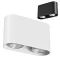 Modern White And Black Double Light Downlights Spotlights For Home Interior Lighting 3d model