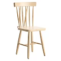 Modern Black and White Dining Chairs With Vertical Slat Backs and Sleek Legs Design