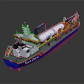 Modern LNG carrier LNG carrier 3d model