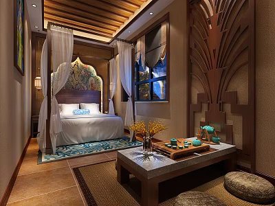 Relaxing SPA Sauna Interior With Wooden Decor And Comfortable Seating Areas 3d model