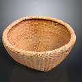 Handwoven Natural Wicker Basket Ideal For Household Storage And Decor