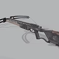 Modern Crossbow Weapon Design With Mechanical Structure And Metal Components