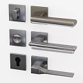 Modern Metal Door Handles And Lock Hardware Decorative Set Collection