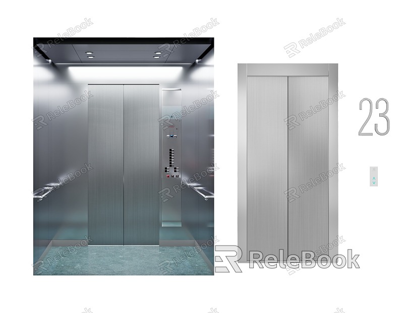 Modern Elevator Elevator Car model