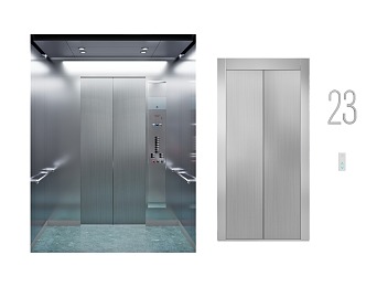 Modern Elevator Car 3d model