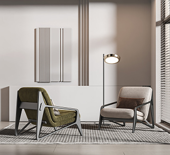 Modern Minotti Sofa Chair 3d model