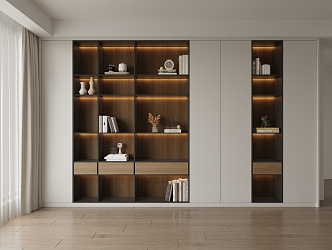 Modern Bookcase Combination Bookcase 3d model