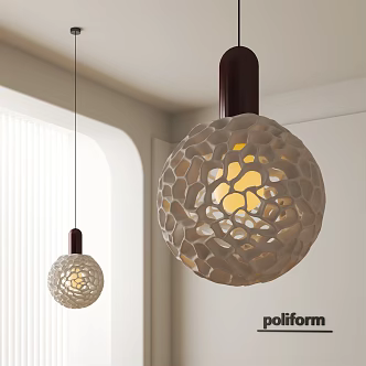 modern ball chandelier 3d model