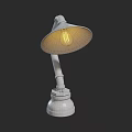Vintage Table Lamps With Metal Bases And Warm Light Bulbs In Various Designs
