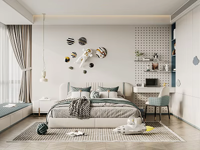 Modern Children's Room Boys Children's Room 3d model