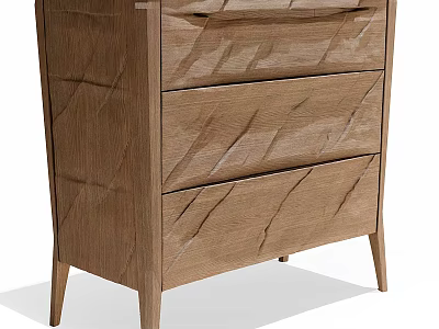 Wooden Entryway Cabinet Sideboard With Modern Minimalist Design And Storage Drawers 3d model