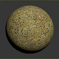 Decorative Sphere Made Of Colorful Pebbles On Gray Background With Reflective Surface