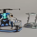 VR Immersive Amusement Equipment With Interactive Platform And Display Screen