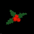 Delicious Festive Christmas Food Topped With Holly Leaves And Red Berries