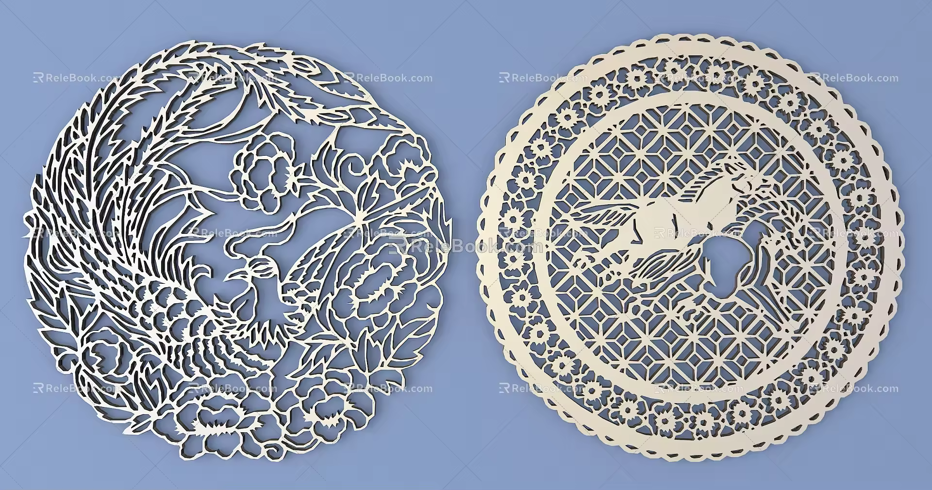 Metal Carved Traditional Pattern Carved Pattern 3d model