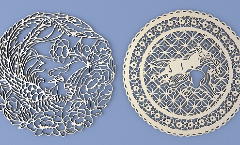 Metal Carved Traditional Pattern Carved Pattern 3d model