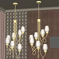 Pendant lamp combination 3d model
