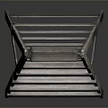Sturdy Wooden Step Ladder Ideal For Home Use With Multiple Steps